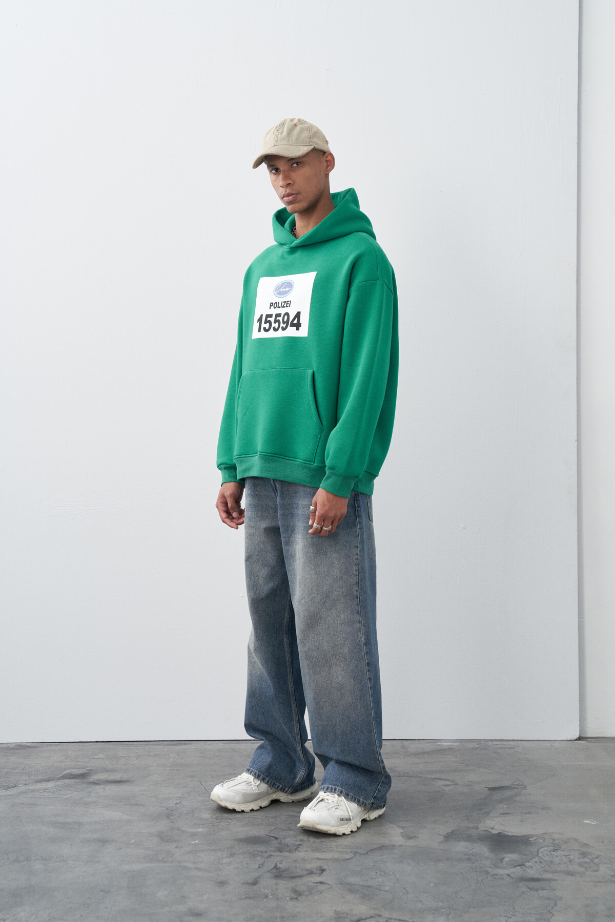 Benetton Oversize Baskılı Sweatshirt